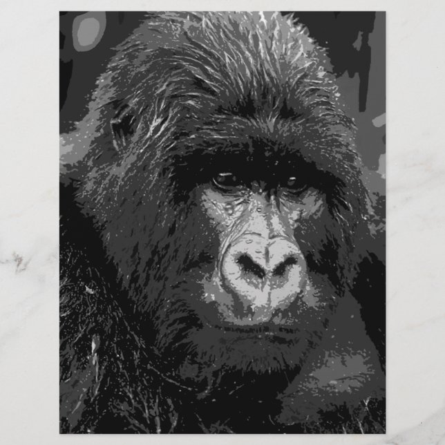 Papier Face de Gorilla BW (Devant)