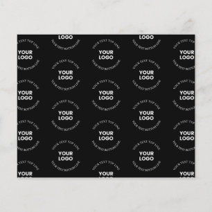 Papier Facile à remplacer Logo et Motif de texte modifiab