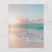 Papier Facture d'entreprise de plage moderne (Dos)