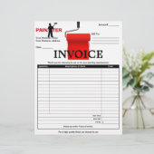 PAPIER FACTURE DU PEINTRE (Debout devant)