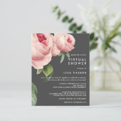 Papier FAIBLE COÛT Vintage Rose MARIAGE Douche virtuelle (Debout devant)