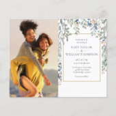 Papier Faire des photos de feuillage floral pour invitati (Devant)