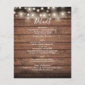 Papier Faire-Ensemble Invitation de Mariage Rustique à Pr (Dos)