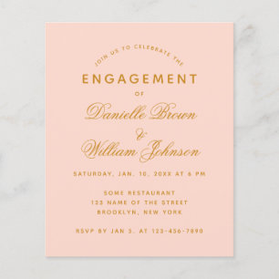 Papier Faire invitation de fiançailles à petit budget ros