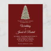 Papier Faire invitation de mariage à petit budget arbre d (Devant)