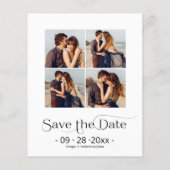 Papier Faire-part Budget Fiançailles Enregistrer la photo (Dos)