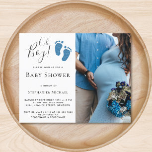 Papier Faire-part de Baby Shower pour couple Photo Budget