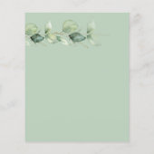 Papier Faire-part de Baby Shower pour couples avec feuill (Dos)