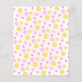 Papier Faire-part de Baby Shower pour un Petit Rayon de S (Dos)