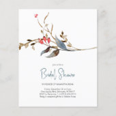 Papier Faire-part de budget élégant  l  Shower de mariage (Devant)