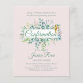 Papier Faire-part de Confirmation Eucalyptus Verdure Boug (Devant)