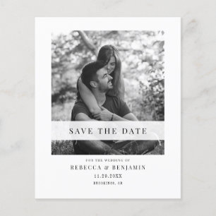 Papier Faire part de date de mariage à l'américaine moder
