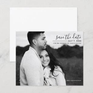 Papier Faire part de date de mariage minimaliste moderne