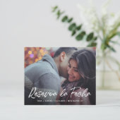 Papier Faire-Part de Date Limite de Budget Photo Moderne (Debout devant)