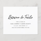 Papier Faire-Part de Date Limite de Budget Photo Moderne (Dos)