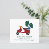 Papier Faire-part de déplacement budgétaire | Nouvelle ad (Debout devant)