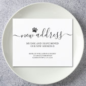 Papier Faire-part de déplacement de chien