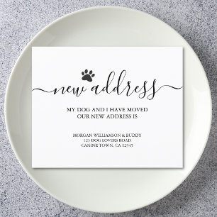 Papier Faire-part de déplacement de chien