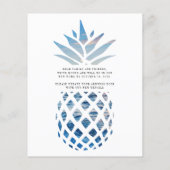 Papier Faire-part de déplacement de l'ananas dévié du bud (Dos)