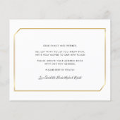 Papier Faire-part de déplacement de l'aquarelle de tourne (Dos)