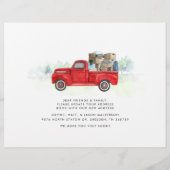 Papier Faire-part de déplacement de l'aquarelle déplacée  (Dos)