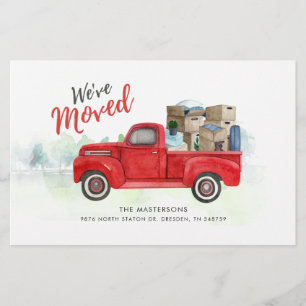 Papier Faire-part de déplacement de nouvelle adresse