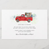 Papier Faire-part de déplacement de nouvelle adresse (Dos)