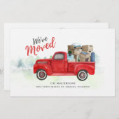 Papier Faire-part de déplacement de nouvelle adresse (Devant / Derrière)