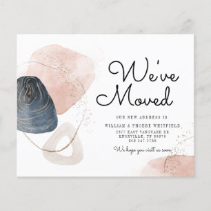 Papier Faire-part de déplacement de nouvelle adresse budg