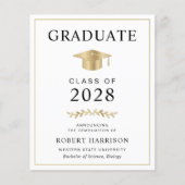 Papier Faire-part de diplôme de Casquette d'or du budget (Devant)