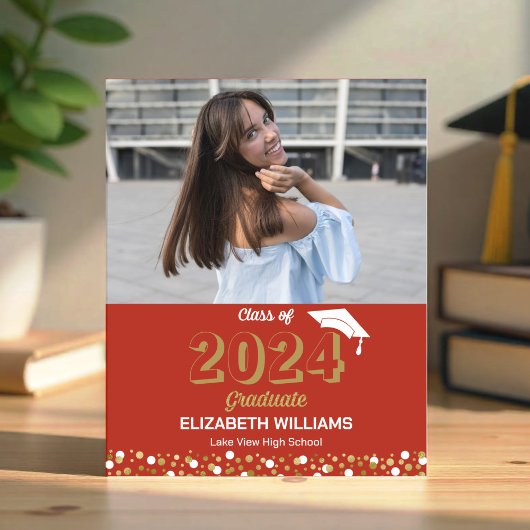 Papier Faire-part de graduation de la photo du script Gol