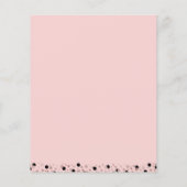 Papier Faire-part de graduation de Rose de budget (Dos)