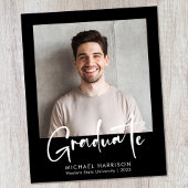 Papier Faire-part de graduation de script en gras de phot