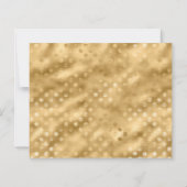 Papier Faire-part de graduation du script d'or de photo b (Dos)