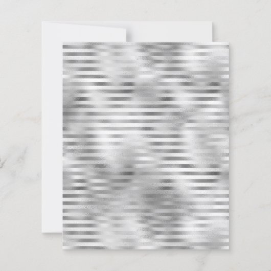Papier Faire-part de graduation du script Silver Photo Bu (Dos)