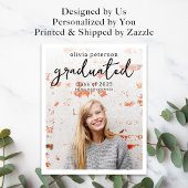 Papier Faire-part de graduation photo de script tendance