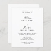 Papier Faire-part de mariage (Devant / Derrière)