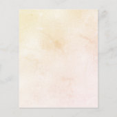 Papier Faire-part de mariage à budget verdoyant tournesol (Dos)