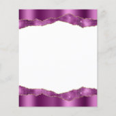 Papier Faire-part de mariage à carreaux miroir violet Bud (Dos)