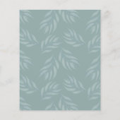 Papier Faire-part de mariage à l'aquarelle Eucalyptus Bud (Dos)