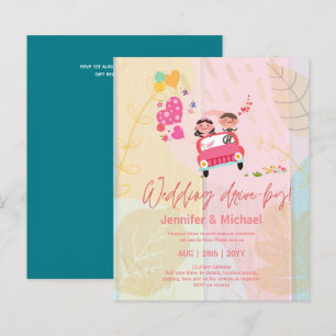 Papier Faire-part de mariage à petit budget en voiture