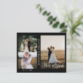 Papier Faire-part de mariage avec collage de photos Nous  (Debout devant)