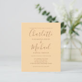Papier Faire-part de mariage avec photo et script Champag (Debout devant)