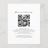 Papier Faire-part de mariage avec QR Code Budget Tourneso (Dos)