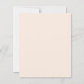 Papier Faire-part de mariage beige crème (Dos)