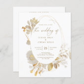 Papier Faire-part de mariage | Bella (Devant / Derrière)