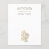 Papier Faire-part de mariage | Bella (Dos)