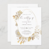 Papier Faire-part de mariage | Bella (Devant / Derrière)