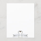 Papier Faire-part de mariage blanc du couple de swing bud (Dos)