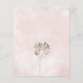 Papier Faire-part de mariage Boho rose Floral Wreath BUDG (Dos)